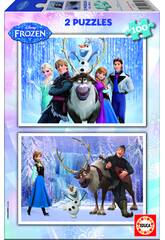 Puzzle 2X100 Disney Reno Frozen