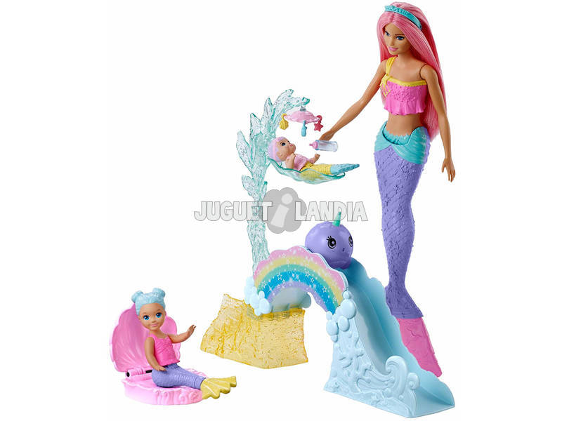 Barbie Sereia Com Boneca Mattel FXT25