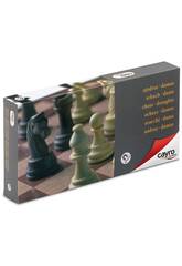 Brettspiel magnetischen Dame-Schach Brettspiel gro Cayro 455