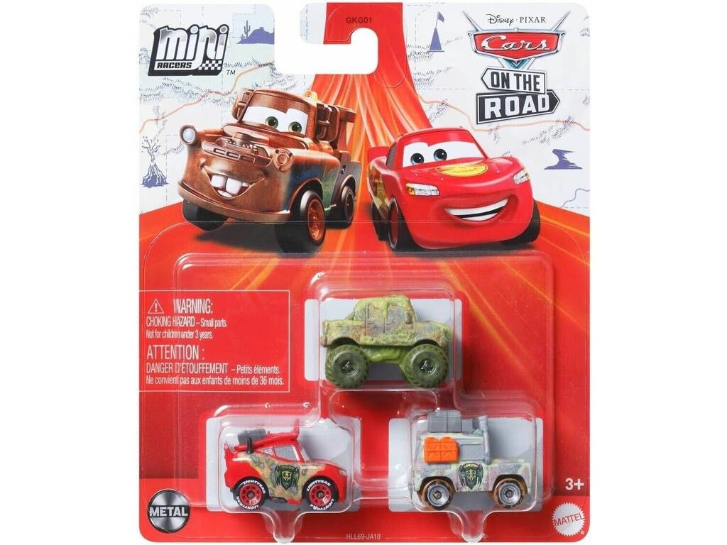 Cars Pack 3 Mini Racers Mattel GKG01