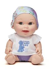 Kahlköpfige Baby Puppe Ricky Martin von Juegaterapia 151