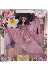 Poup�e Collection 29 cm. Rose Impression avec des Accessoires