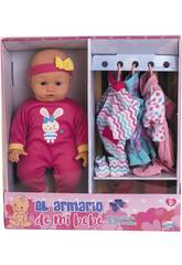B�b� 35 cm. L'Armoire de Mon B�b� avec des Accessoires
