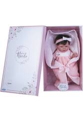 Poupée Reborn Avec des Cheveux Robe en Laine Rose et des Étoiles