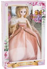 Poupée Style Japonais 29 cm. Robe de Mariée Rose