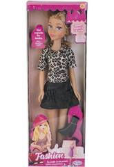 Poup�e Fashion 50 cm. Robe L�opard