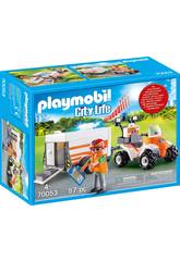 Playmobil Quad di Salvataggio con Rimorchio 70053