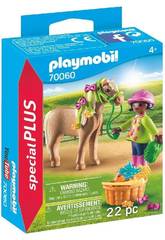 Playmobil Fille avec Poney 70060