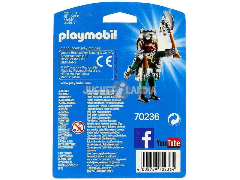 Playmobil Novelmore Guerreiro Lobo Playmobil 70236