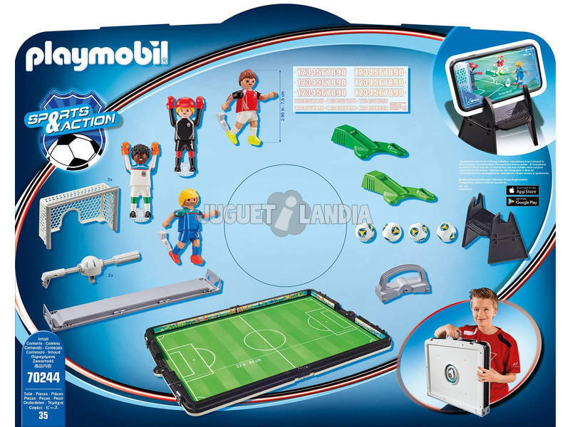 Playmobil Mallette Terrain de Football 70244