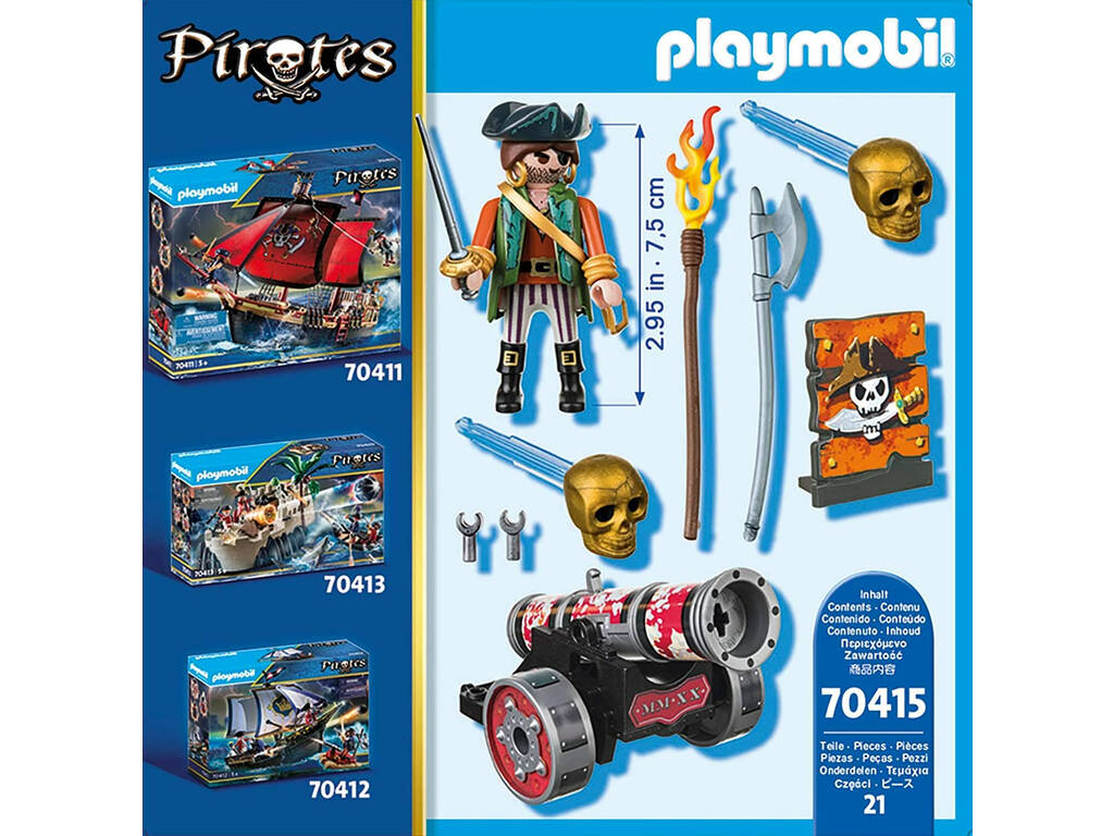 Playmobil Pirata com Canhão 70415