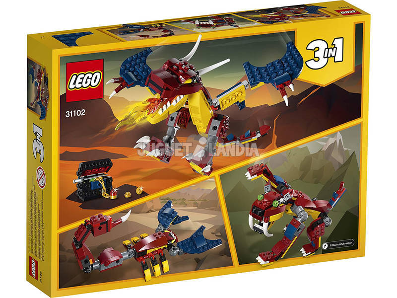 Lego Creator Drago Fiammeggiante 31102