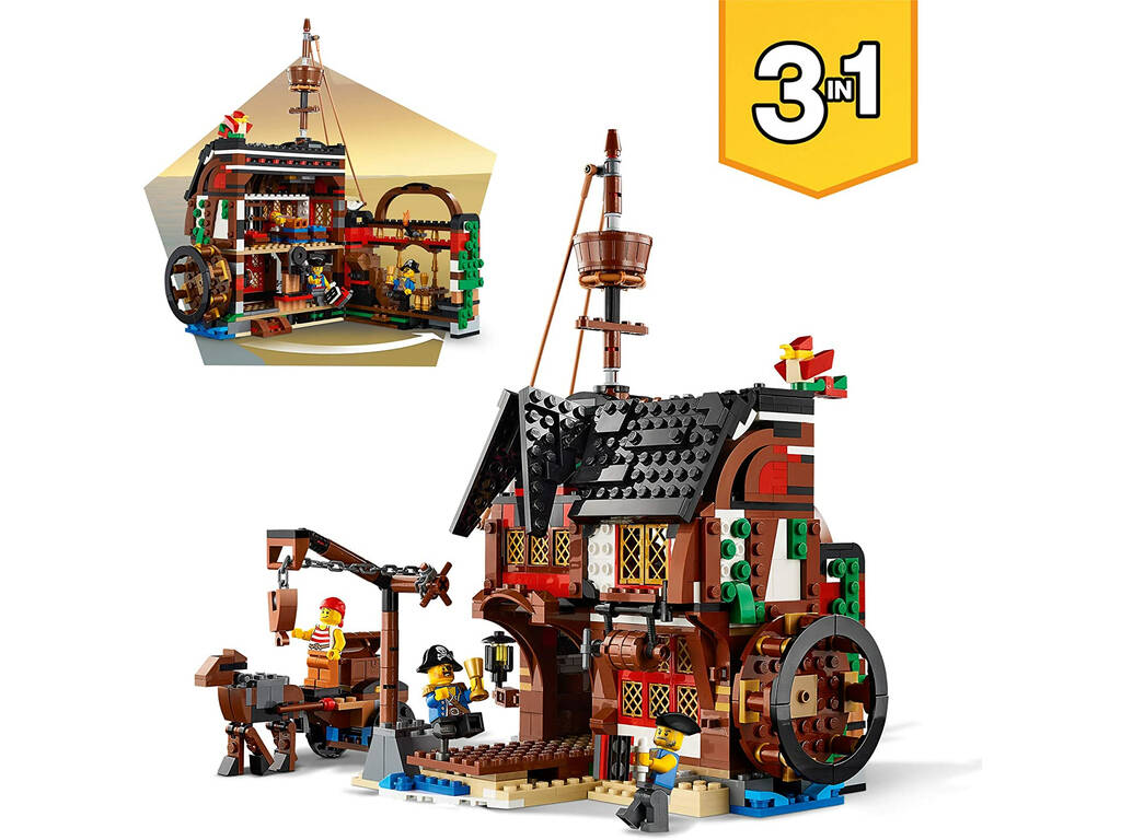 Lego Creator Barco Pirata 3 em 1 31109