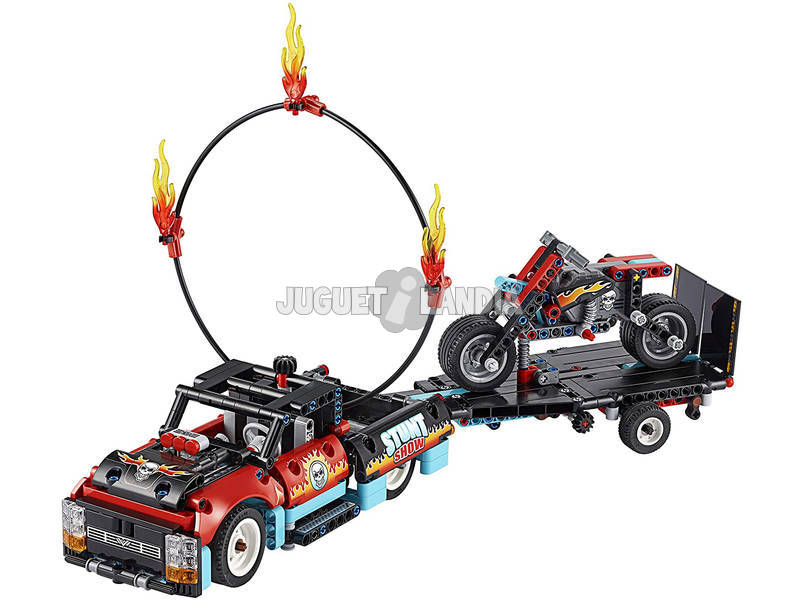 Lego Technic Spettacolo Acrobatico Camion e Moto 42106