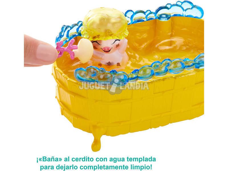 Enchantimals Juego de Baño Y Muñeca Peyta Mattel GJX36