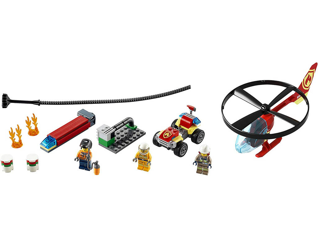 Lego City Fire Intervento dell'elicottero dei vigili del fuoco 60248