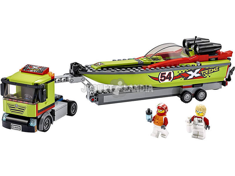 Lego City Grandi Veicoli Trasporto di Barche da Corsa 60254