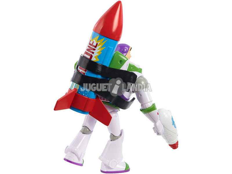 Toy Story 25 Aniversário Buzz Lightyear com Foguete Mattel GJH49
