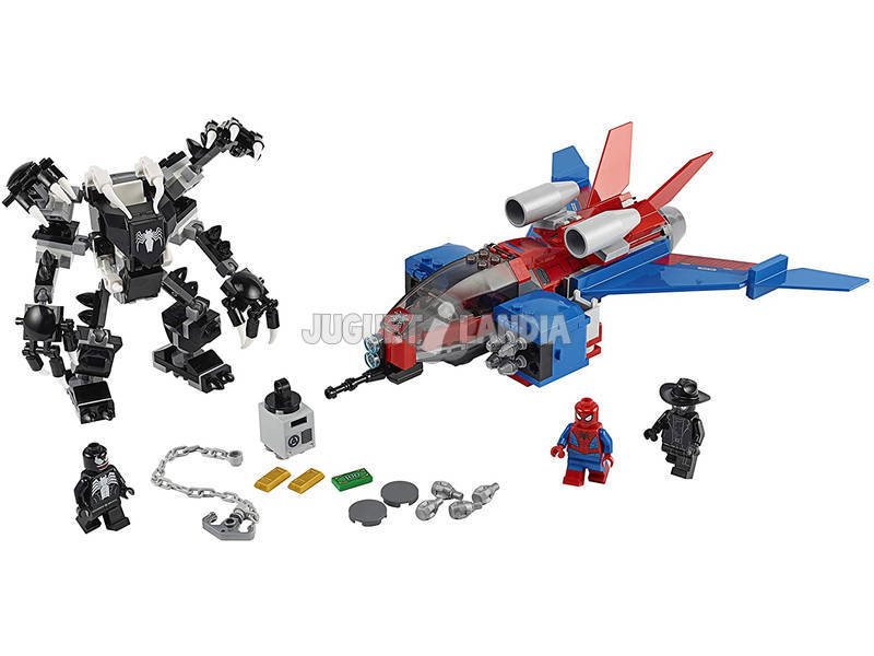 Lego Super-heróis Jet Aracnídeo VS. Armadura Robótica de Venom 76150