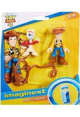 Imaginext Toy Story Figurines Woody et Forky Mattel GBG90