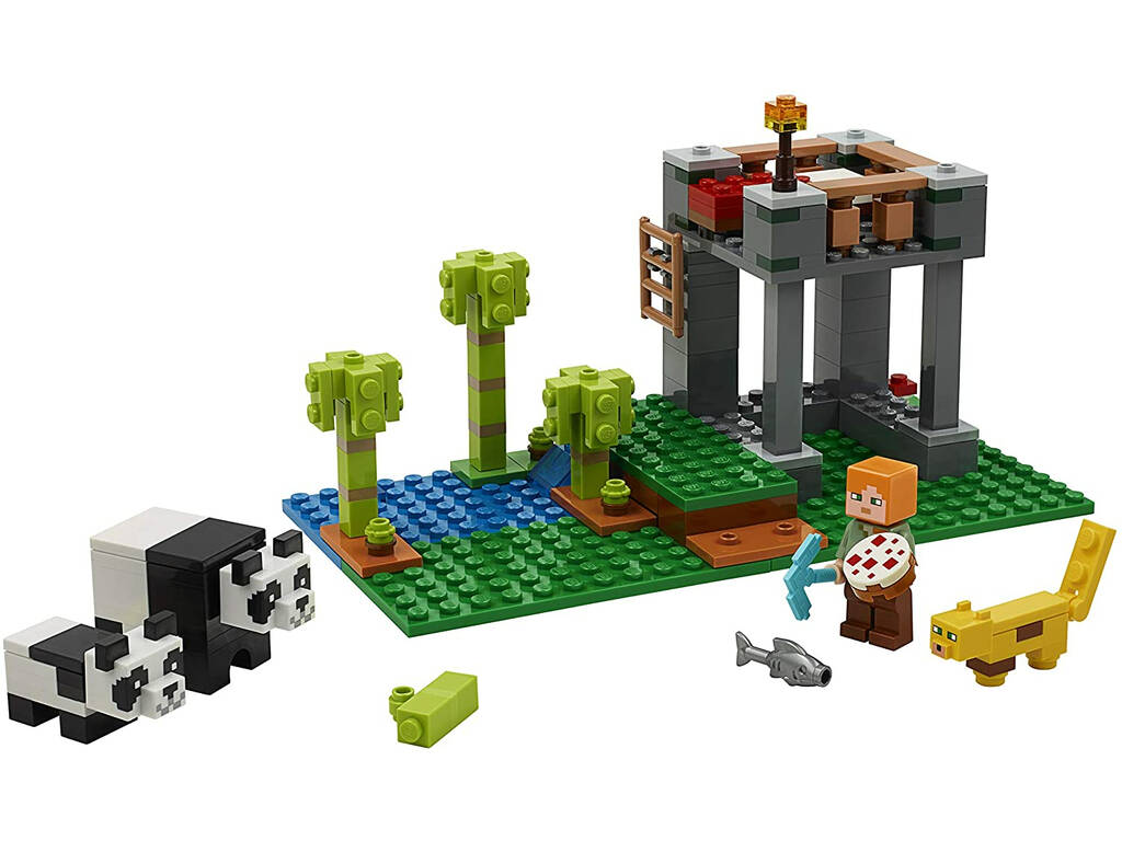 Lego Minecraft O Canil de Pandas 21158