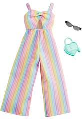Ensemble Barbie Mode Look Combinaison Multicolore Mattel GHW76