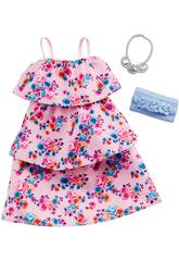 Ensemble Barbie Mode Look Robe � Fleurs Mattel GHW80