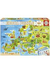 Puzzle 150 Carte Europe Educa 18607