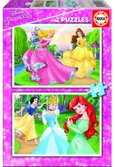 Puzzle 2X20 Princesas Disney Educa 16846