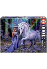 Puzzle 1000 Bluebell Woods, Anne Stokes Educa 18494