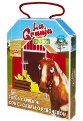 La Ferme de Zenón Jouez et Apprenez avec Le Cheval Percheron Bandai EB81204
