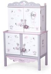 Armoire avec Table  Langer de Poupe Reborn Bois Sky DeCuevas 54835