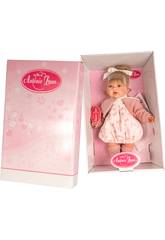 Poup�e Petit Rose Avec Couette 27 cm. Antonio Juan 1232