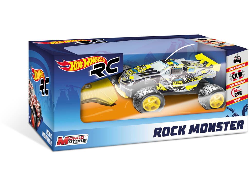 Radio Comando Hot Wheels Rock Monster 3 Decos Mondo 63339