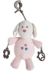 Chien Pink Pince Activités 21 cm. Creaciones Llopis 25510