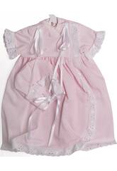 Robe Poup�e 46 cm. Jupe Piqu�e en Tricot Rose Asivil 3184590
