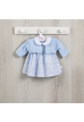 Robe Poupée 43 cm. Médaillons Céleste avec Veste Asivil 3354240
