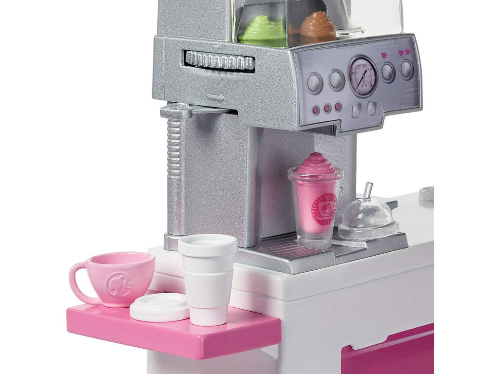 Barbie Cafetería con Accesorios Mattel GMW03