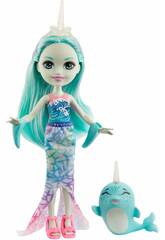 Enchantimals Mini-poup�e Naddie Narwhal y Sword Mattel GJX41