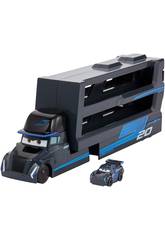Cars Mini Racer Camion de Transport avec des Voitures de Course et Jackson Mattel GNW35