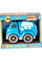 Stadtfahrzeug Polizeiwagen mit Lichtern und Geräuschen