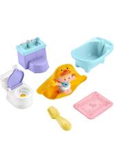 Little People Conjunto Beb�s Salir y Lavar Mattel GKP66