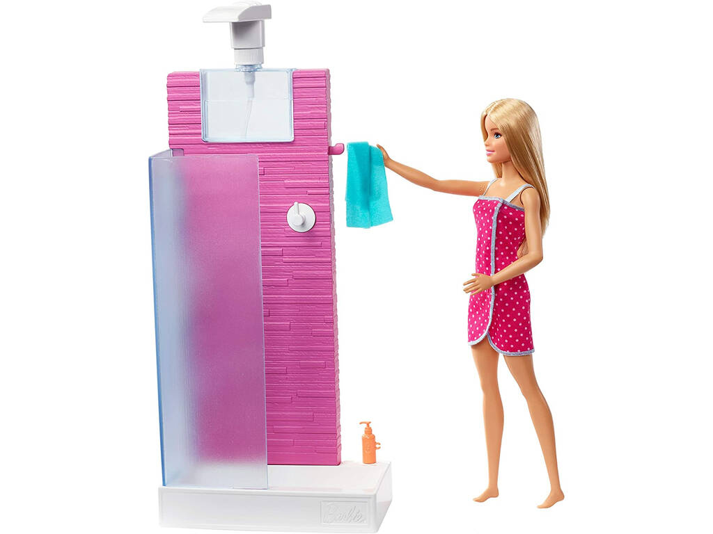 Barbie Mobiliario Ducha Mattel FXG51