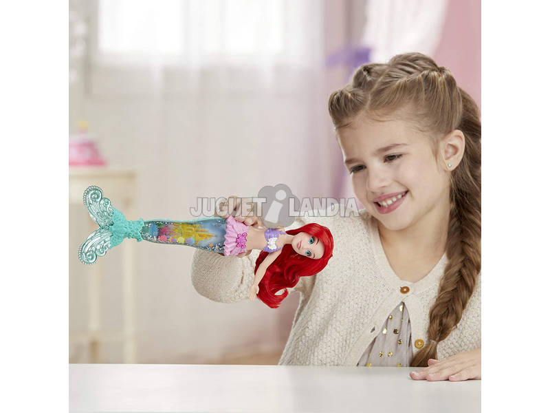 Bambola Principesse Disney Ariel Brillo di Luce Hasbro E6387