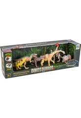 Set 6 Dinosaurios con Carnotaurus