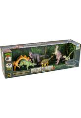 Set 6 Dinosaurios mit Velociraptor