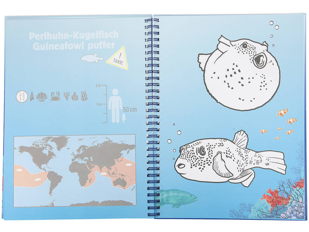 Dino World Libro de Colorear Underwater 7300