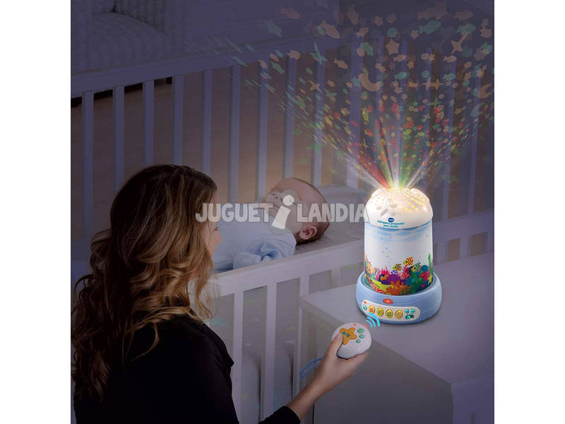 Lámpara Con Proyector Para Mesita De Bebe