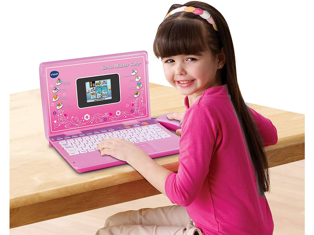 ordinateur Portable pour apprendre l'anglais rose