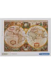 Puzzle 1.000 Mapa Antiguo Clementoni 31229